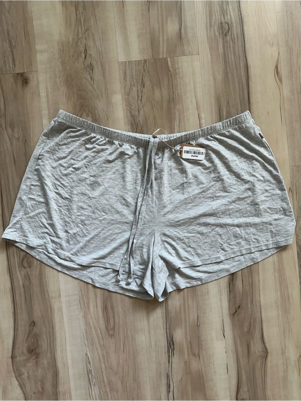 SKIMS Light Gray Lounge Shorts with Drawstring Waist NWT